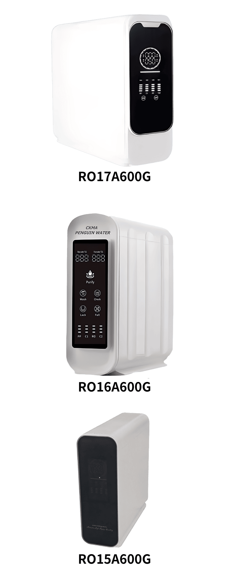 CKMA 3 Tankless Water Purifier（各レンタル990B/月）