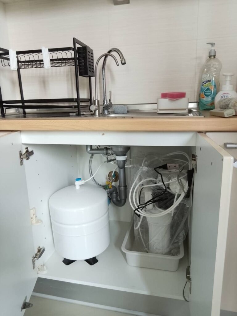 39 Residence在住のK様宅でのCKMA浄水器設置後の写真