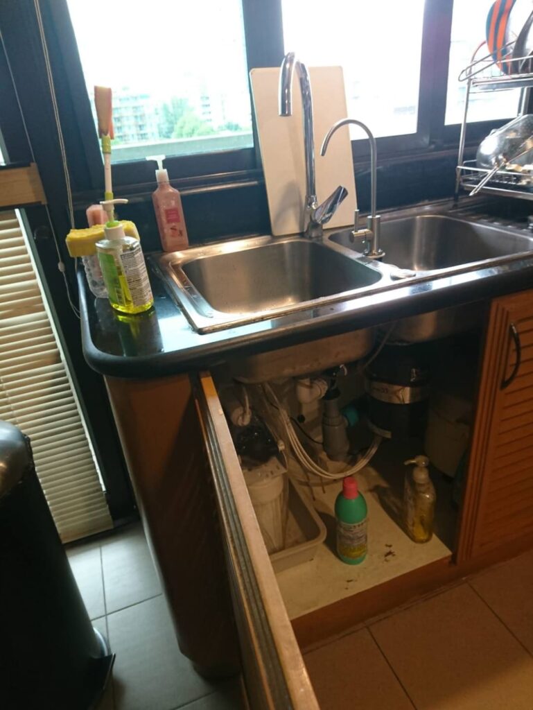 Sachayan Mansion在住のM.K様宅でのCKMA浄水器設置後の写真