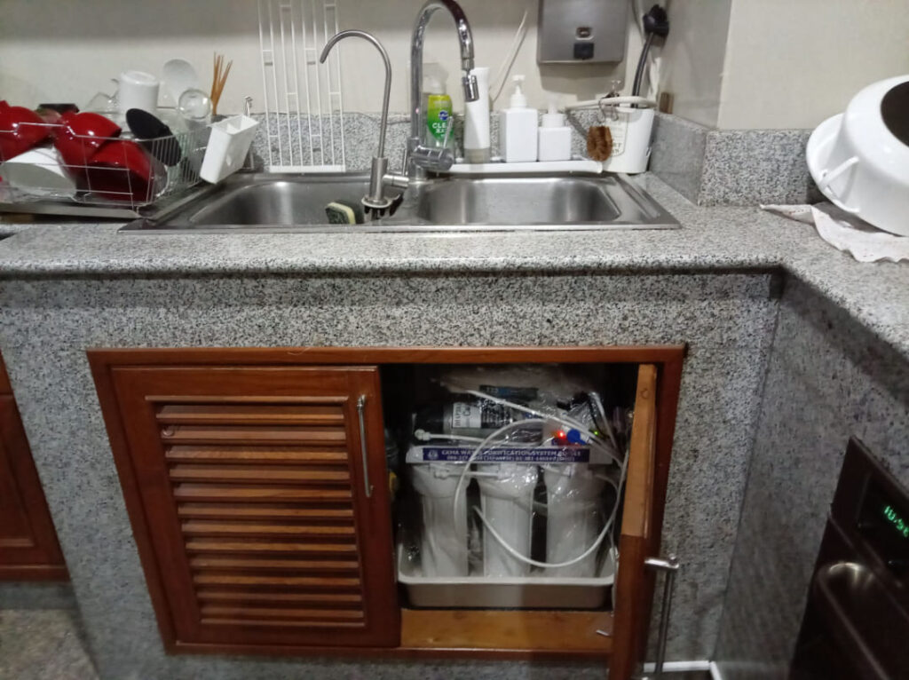 Cloud Nine Place在住のI様宅でのCKMA浄水器設置後の写真