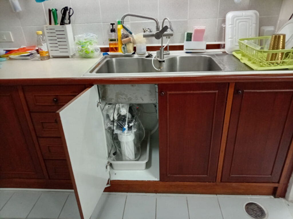 NIDA MANSION在住のS様宅でのCKMA浄水器設置後の写真