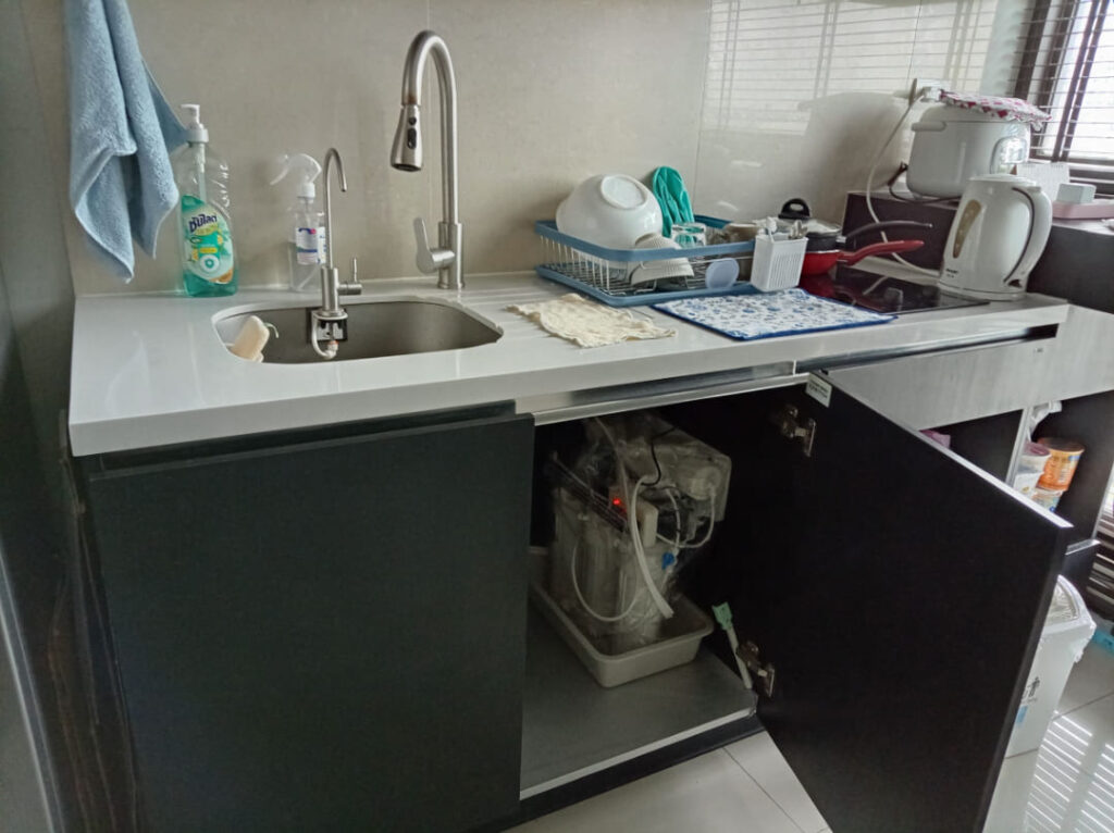 RHYTHM SUKHUMVIT 44/1在住のN様宅でのCKMA浄水器設置後の写真