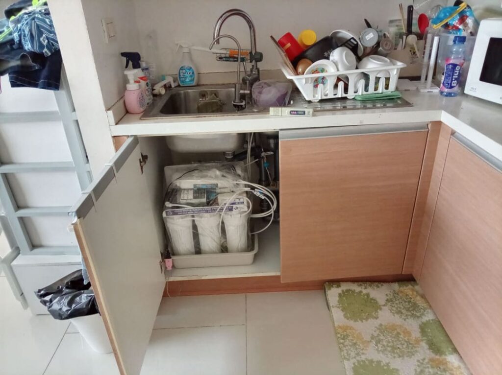 EMPOLIO PLACE在住のF様宅でのCKMA浄水器設置後の写真