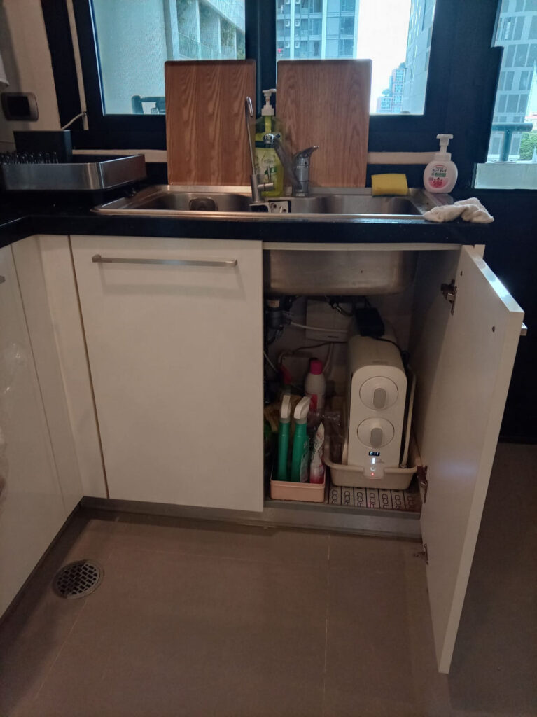 SHANTI SADAN在住のK様宅でのCKMA浄水器設置後の写真